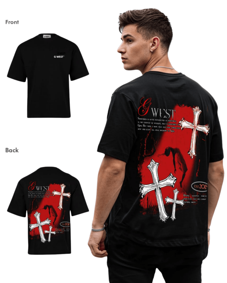G West Mens Oversized Ascending Soul Life Style Tee  Style