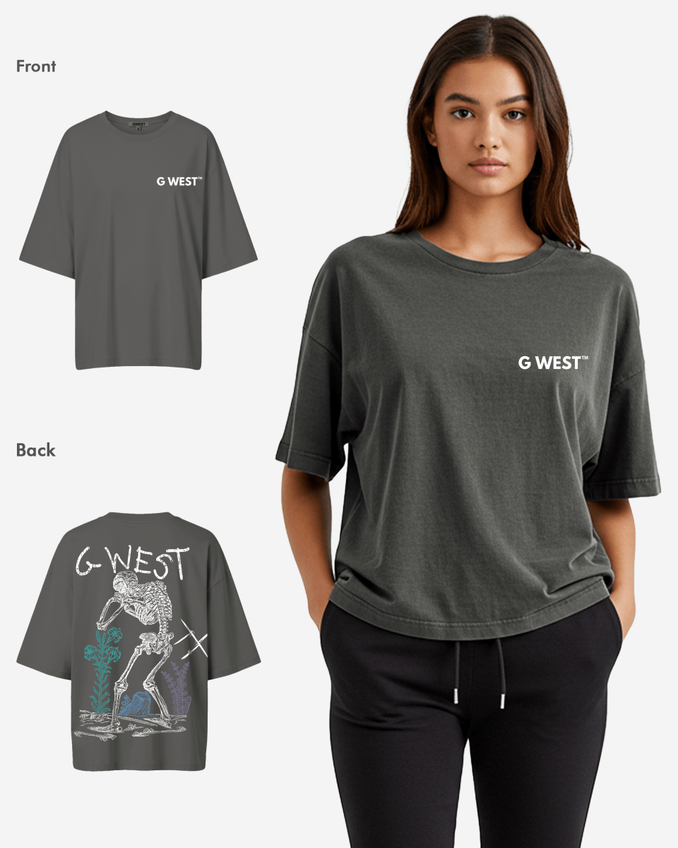 G West Womens Oversized Colors Of Life Tee