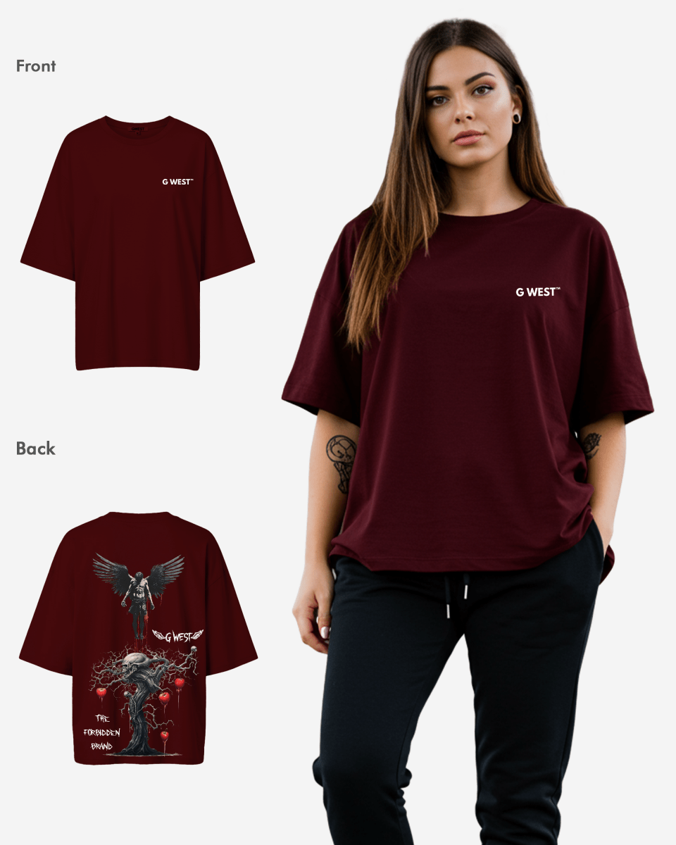 G West Womens Oversized Forbidden Brand Tee