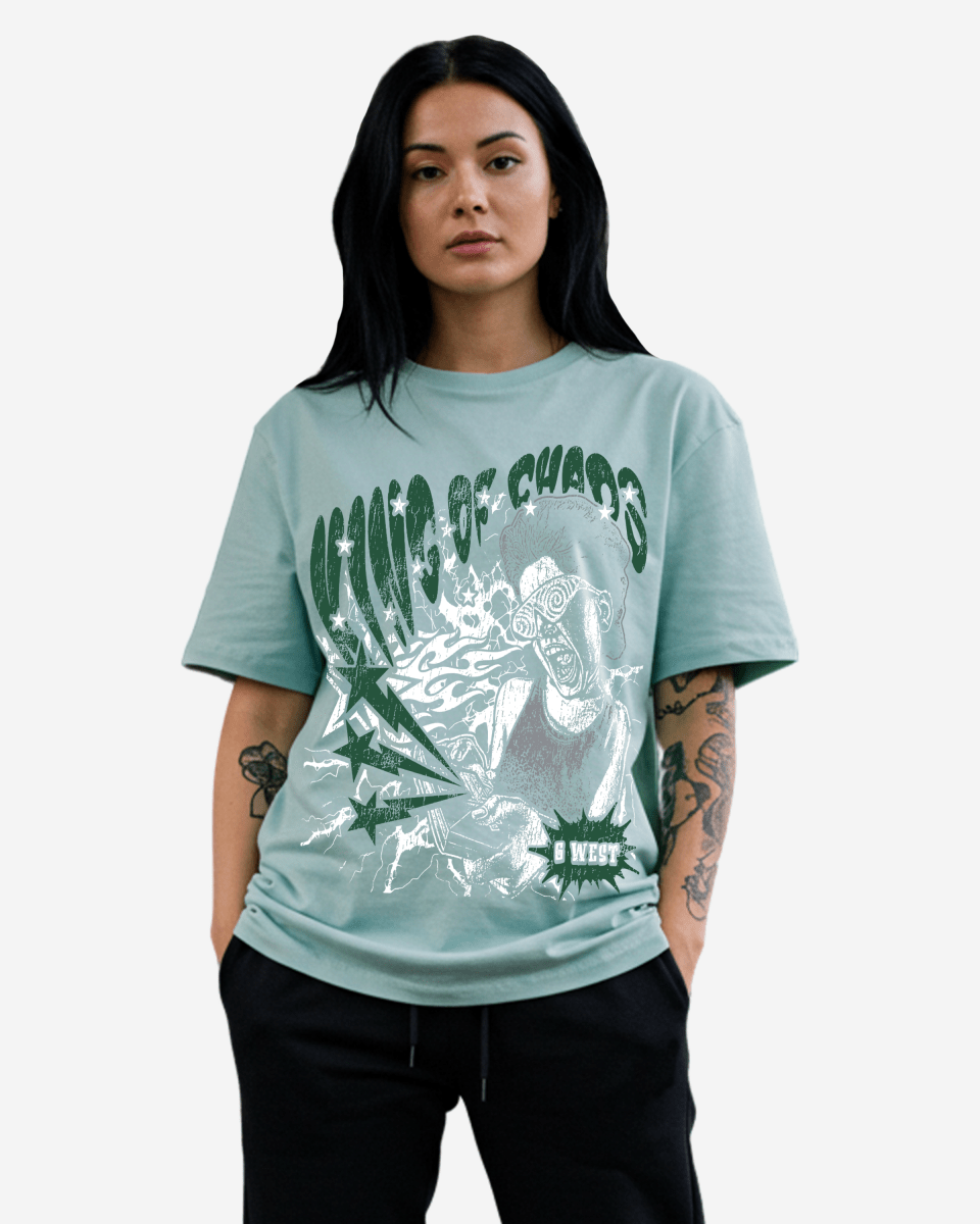 G West Womens Oversized King Of Chaos T Shirt