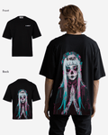 G West Mens Oversized Praying Girl T Shirt