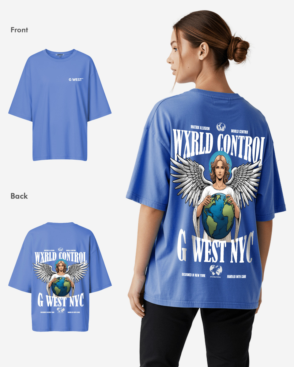 G West Womens Oversized World T-Shirt