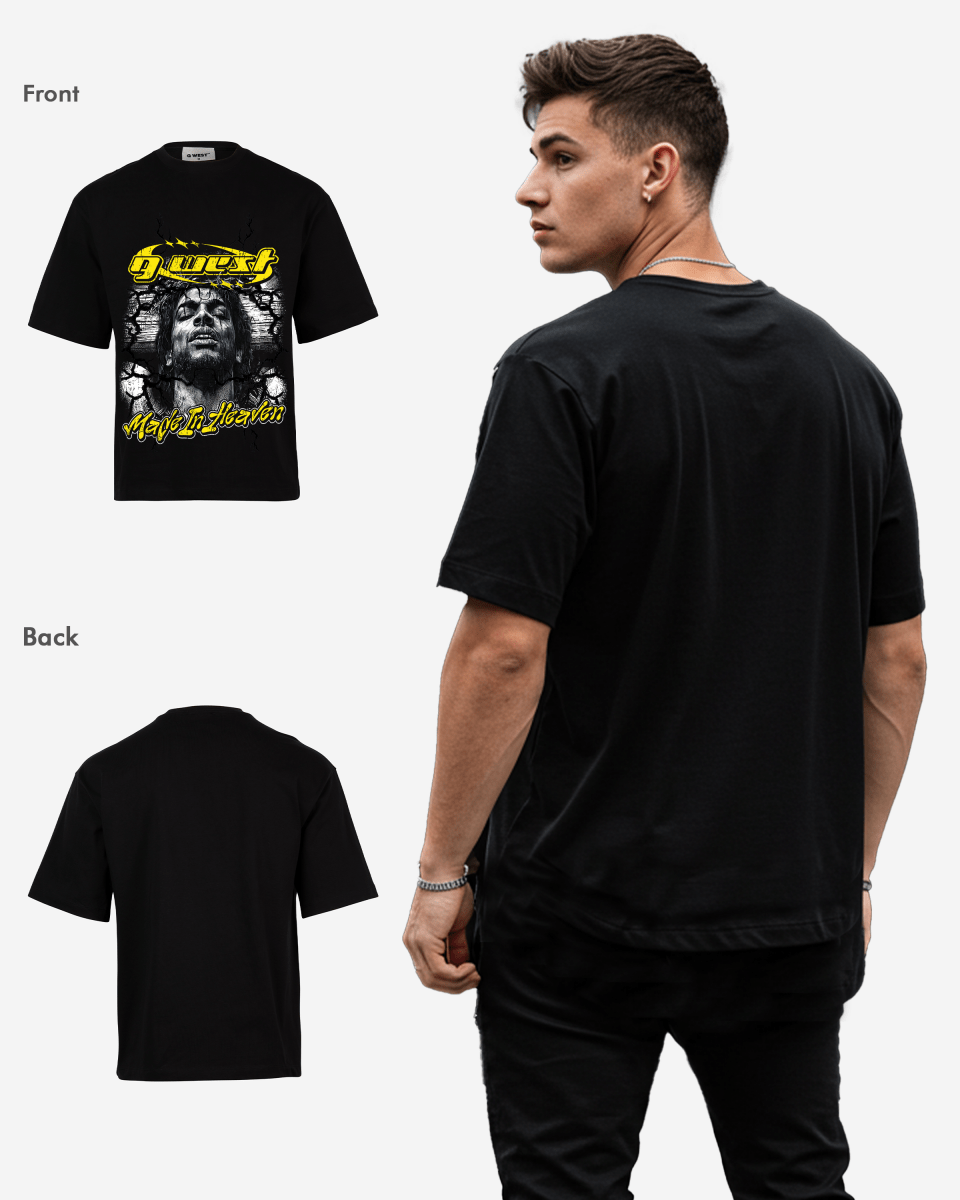 G West Rhinestone Made In Heaven Oversized Tee