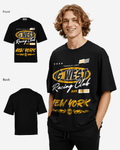 G West Rhinestone Racing Club Oversized Tee