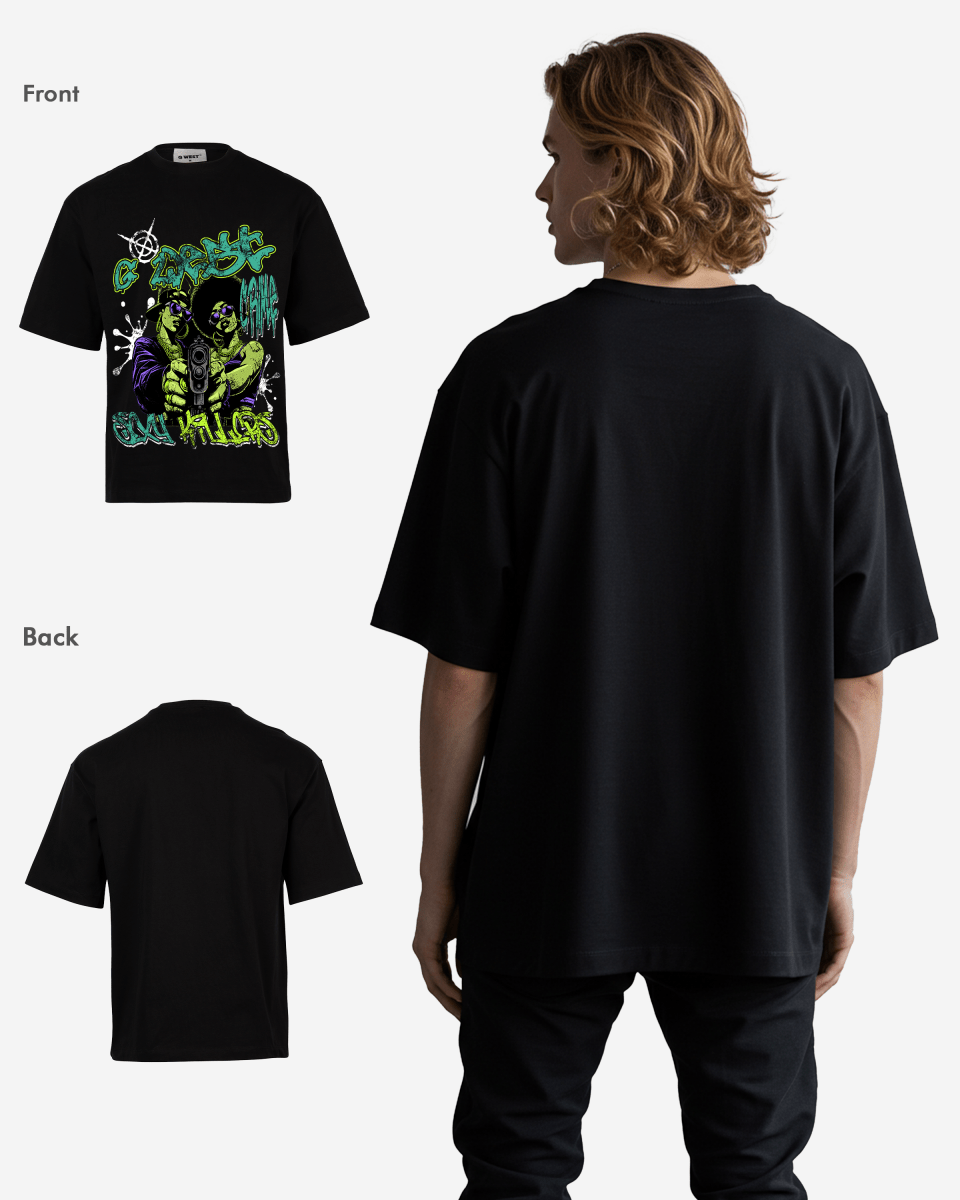 G West Trigger Twins Oversized Tee