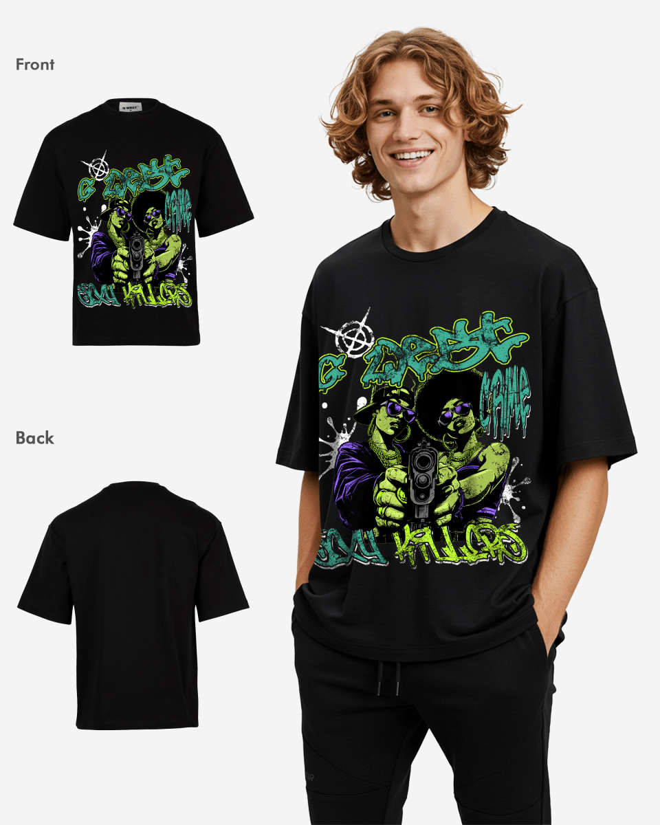 G West Trigger Twins Oversized Tee