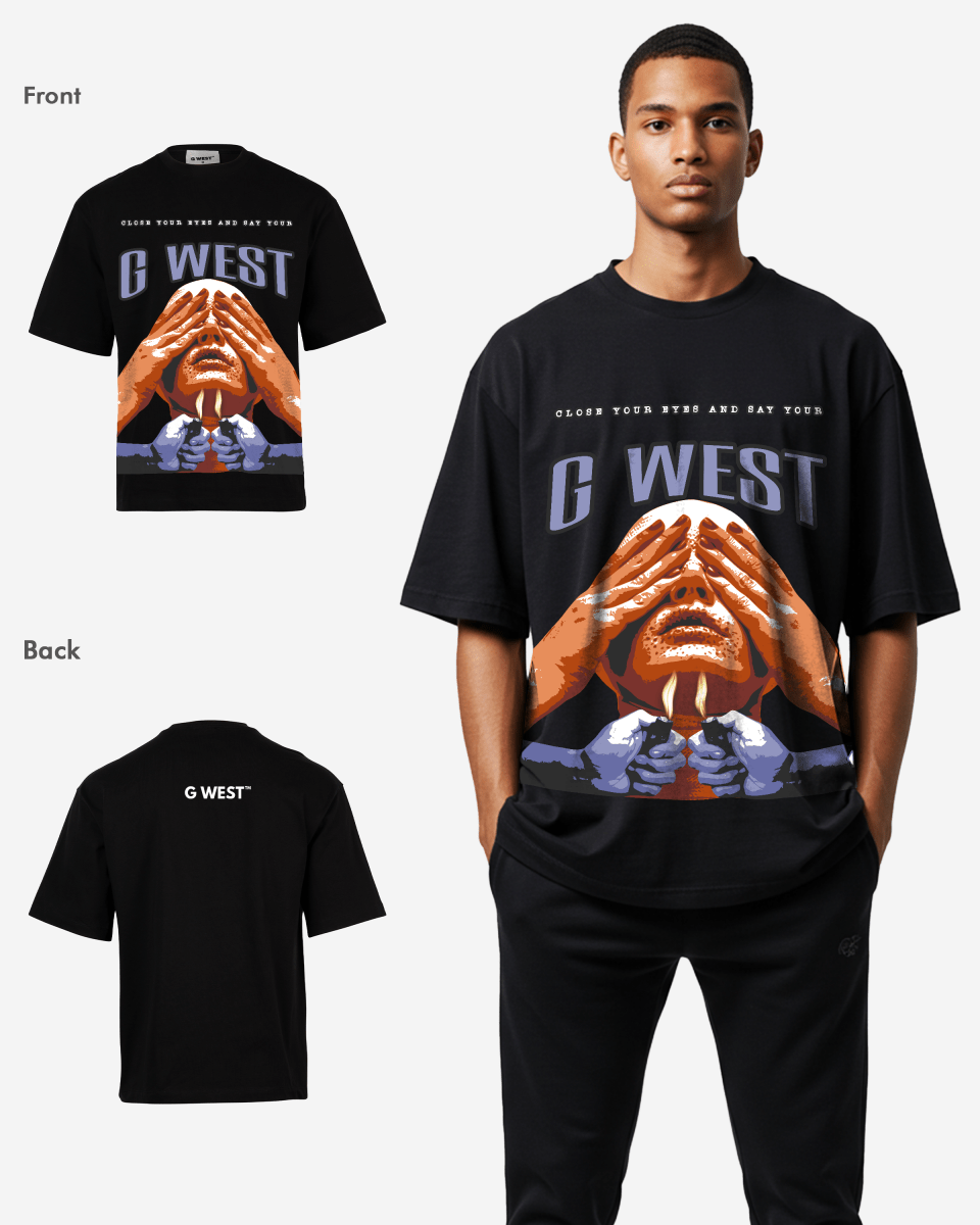 G West Candlelit Secret Oversized T-Shirt Mens