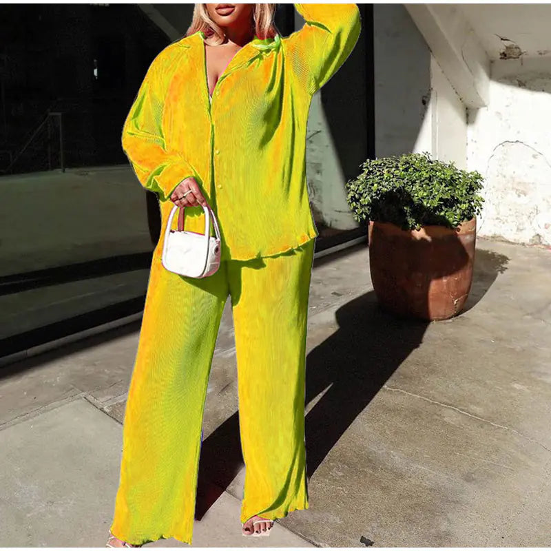 Trendy Plus Size Women's Casual Multi-Color Set