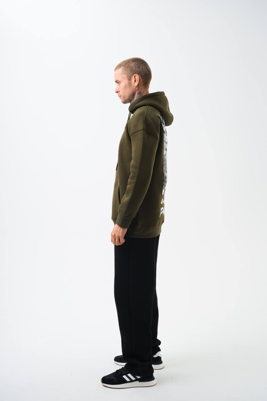 Oversize 'Gangsta Paradise' Graphic Hoodie - Heavyweight Streetwear Hooded Sweatshirt