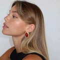 Gemstone Arrow Earrings