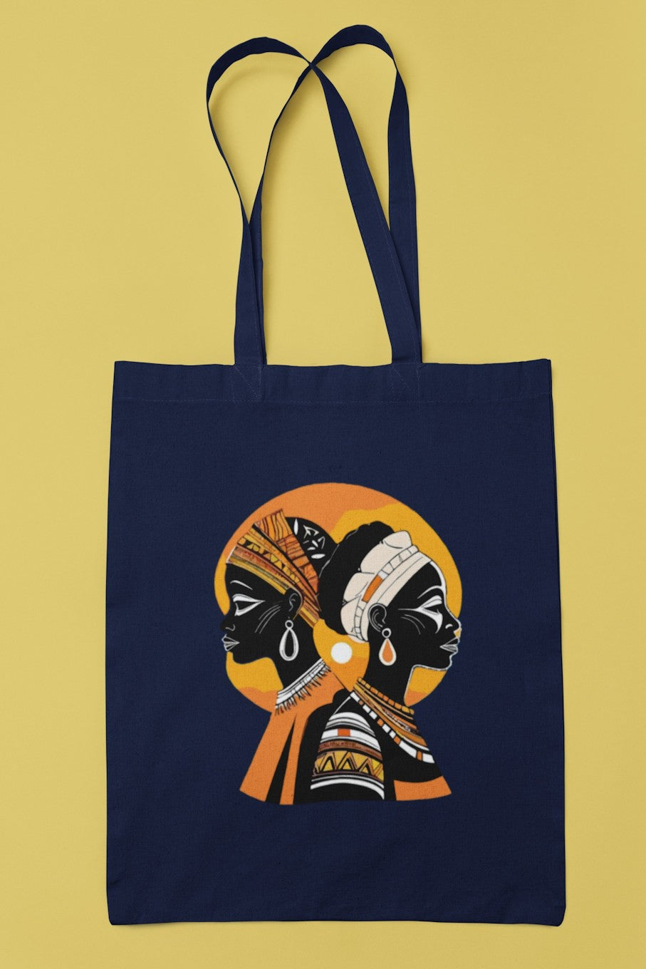 African Heritage Women Art Canvas Tote Bag