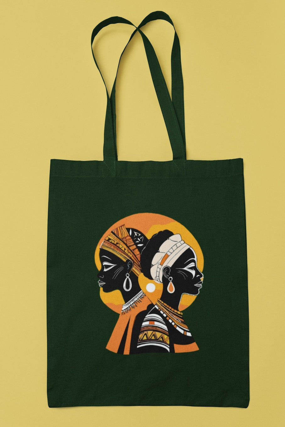 African Heritage Women Art Canvas Tote Bag