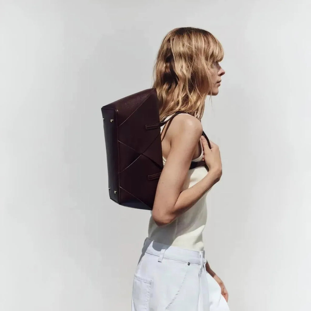 Gevora Leather Shoulder Bag