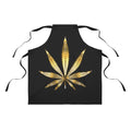 Gold Leaf Cannabis Luxurious Apron