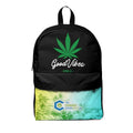 Good Vibes Only Black Marijuana Backpack