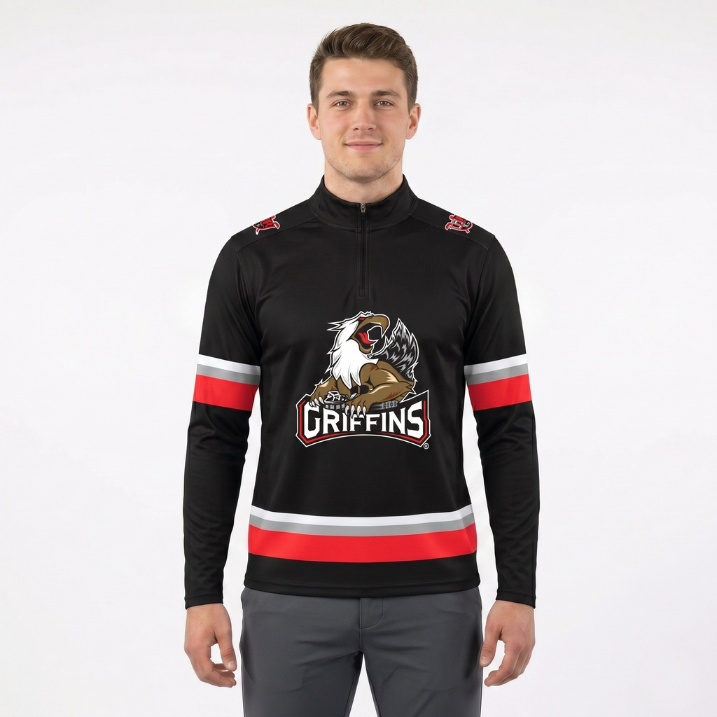 Grand Rapids Griffins AHL Licensed Replica Jersey Performance 1/4 Zip