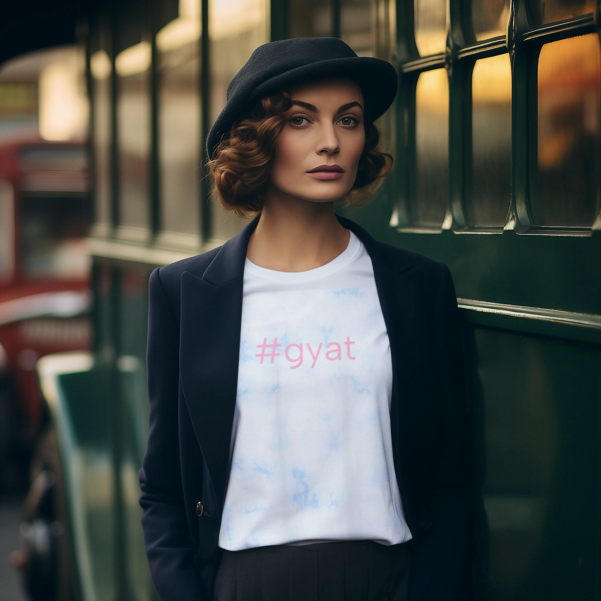 #gyat High End Tie-Dyed T-Shirt