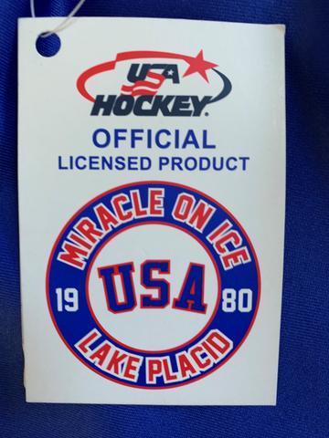 USA Hockey Adult Miracle on Ice 1980 Team Jersey White Lightweight 1/4 Zip Pullover