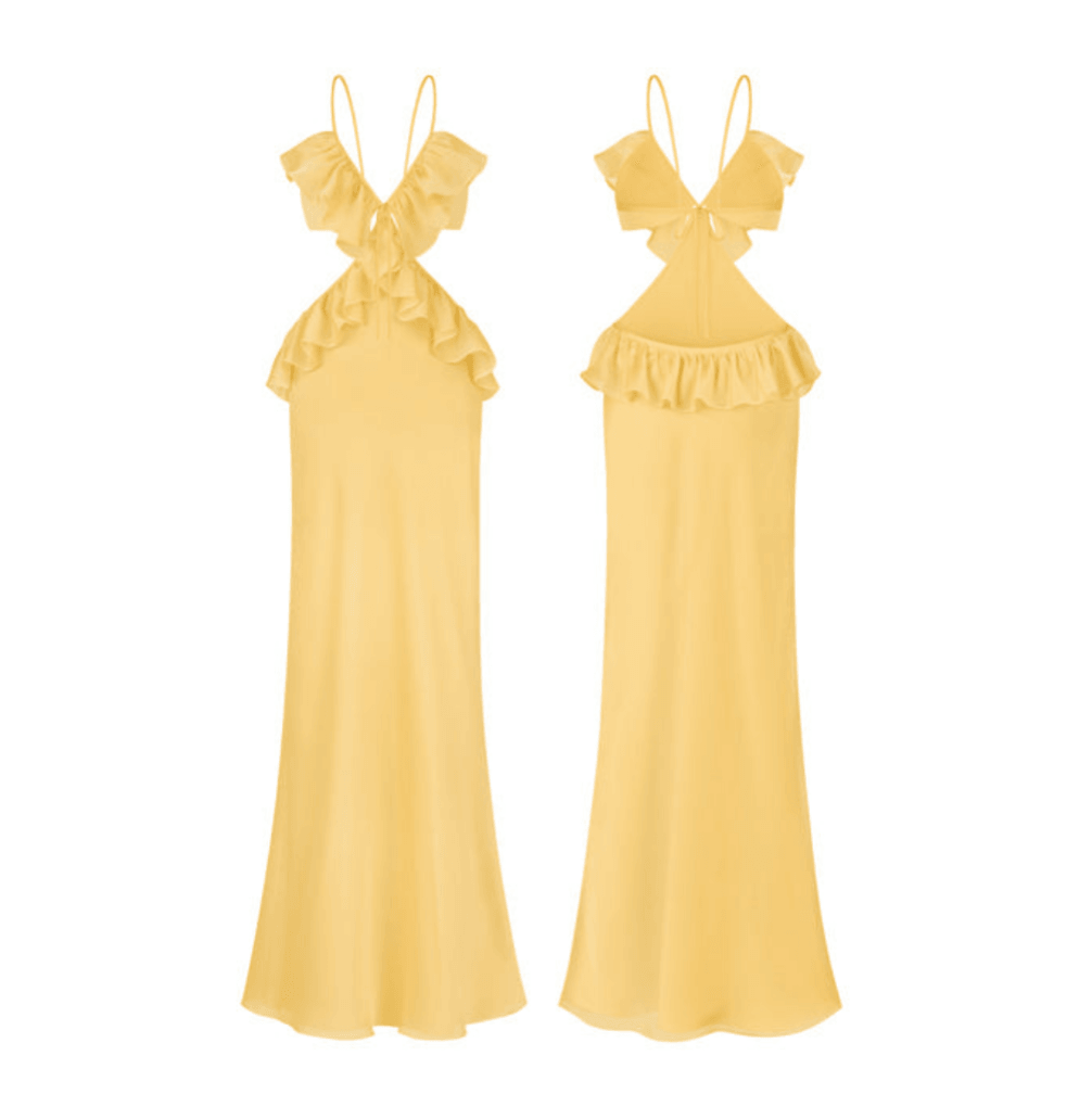 Happy Holidays Ruffle Two-Piece Dress