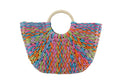 Natural Multicolor Straw Handbag