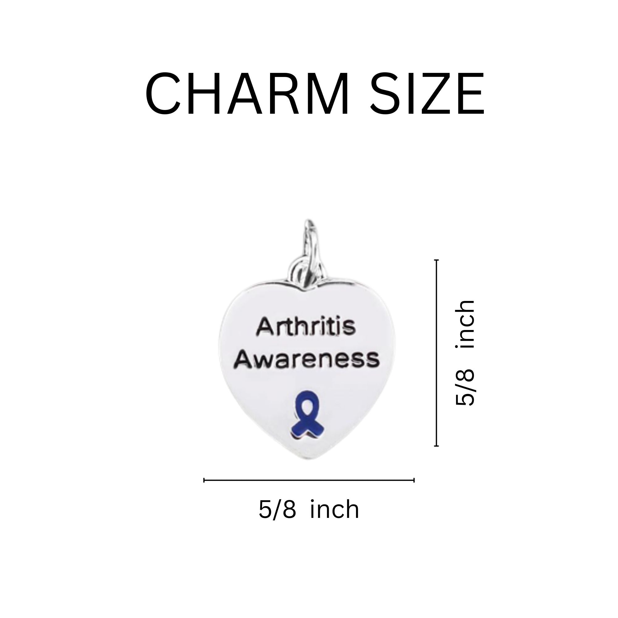 Heart Shaped Arthritis Awareness Earrings