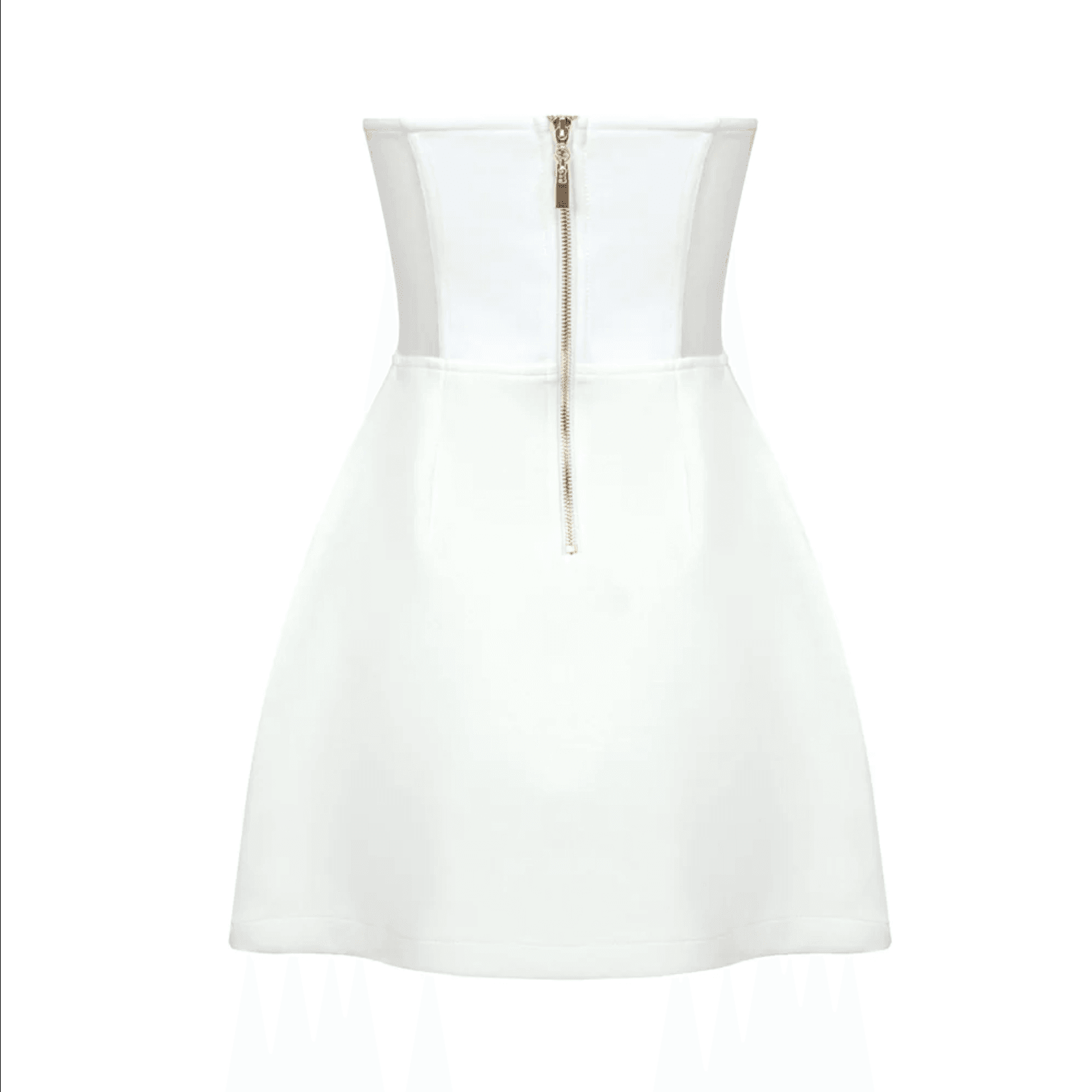 Heartthrob White Diamond Bustier Mini Dress