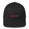 HIV/AIDS or Blood Cancer Awareness Twill Fitted Hat with Red Ribbon and Warrior