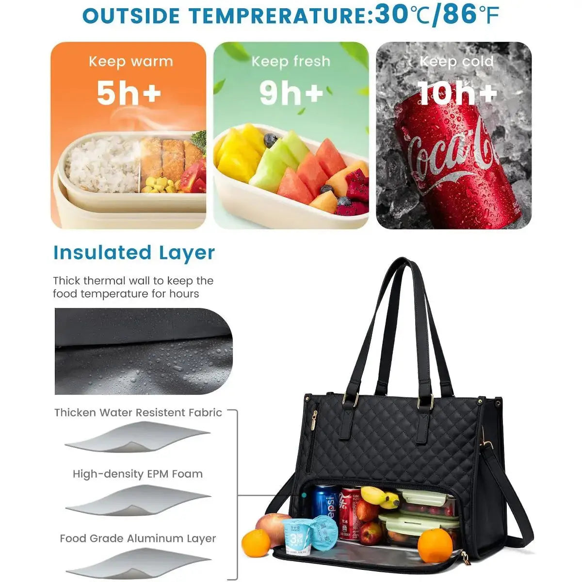 Laptop Bag with Lunch Compartment | Work Tote