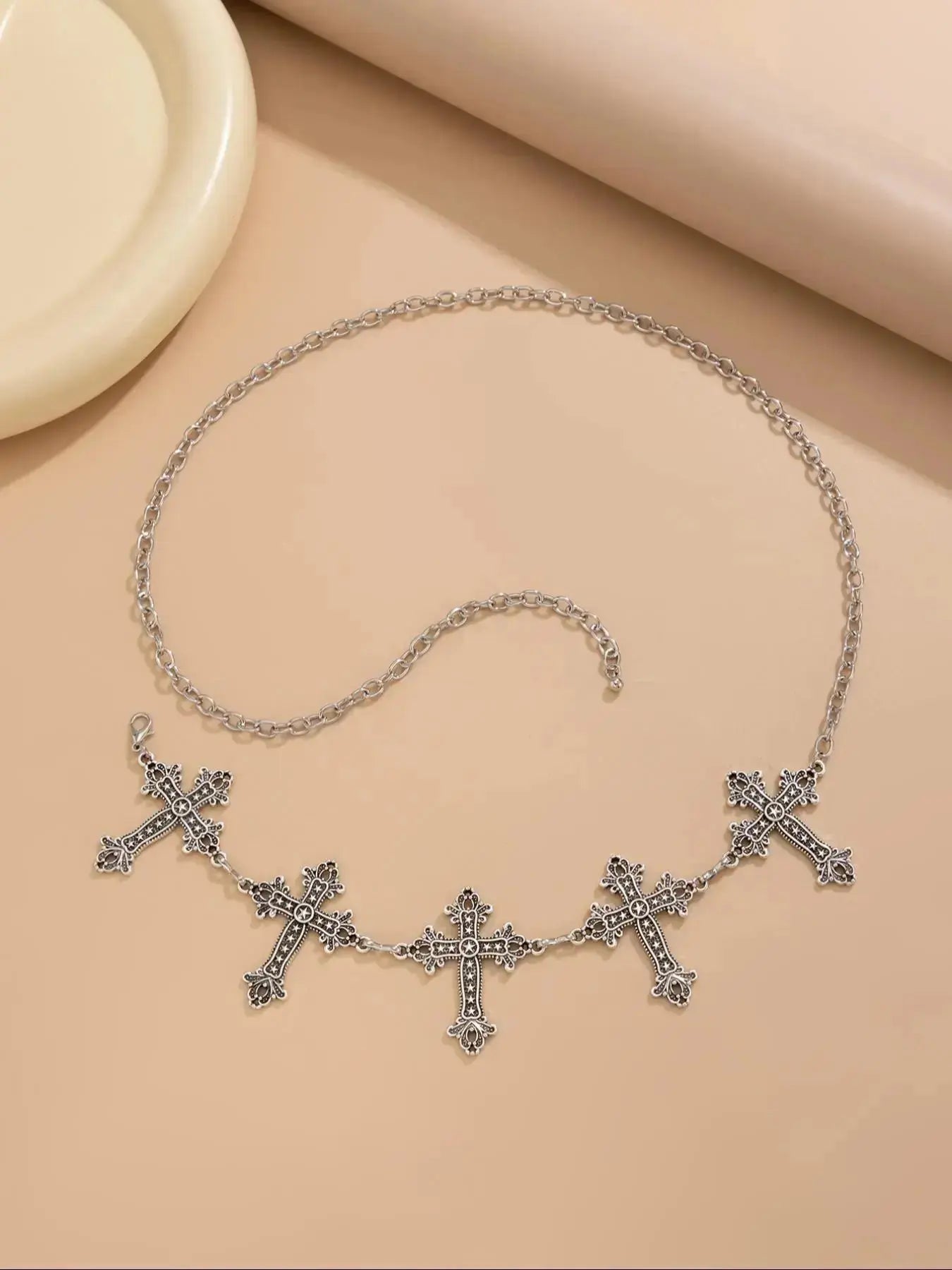 Punk Waist Chain Charm – Silver Bag Charm Keychain for Women