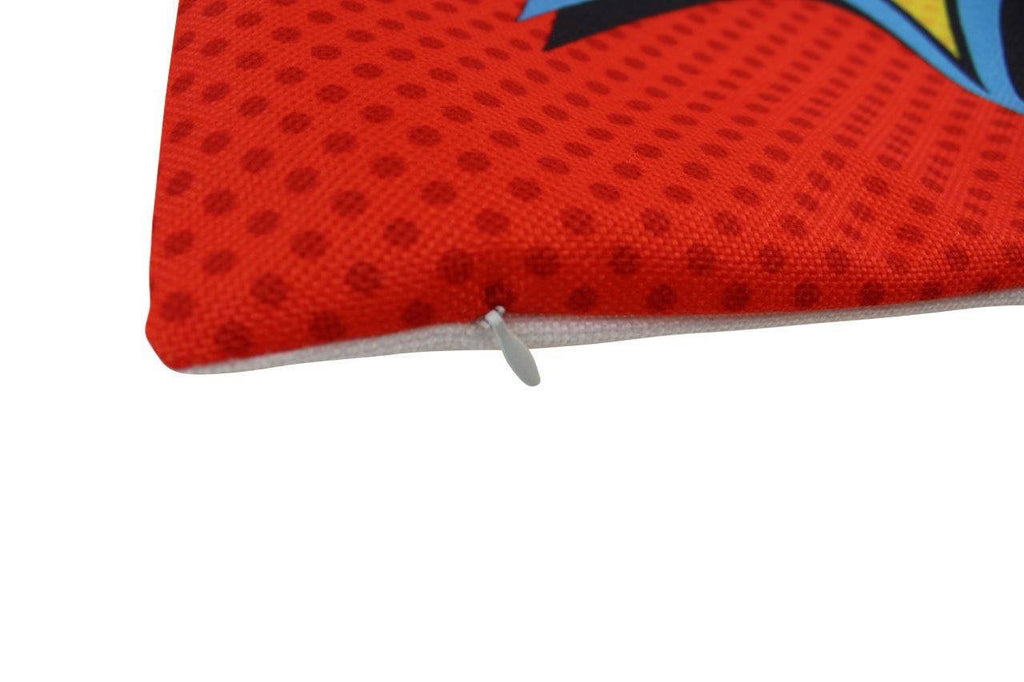 BAM | Red |  Anime | Fun Gifts | Pillow Cover | Home Decor | Throw