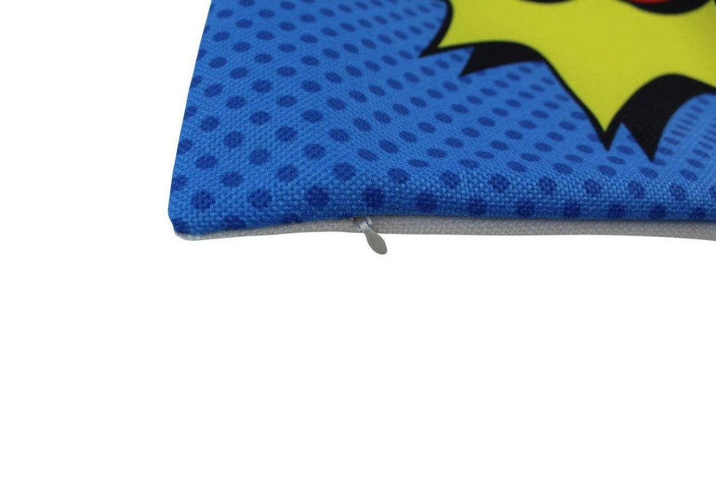 BOOM | Red |  Anime | Fun Gifts | Pillow Cover | Home Decor | Throw