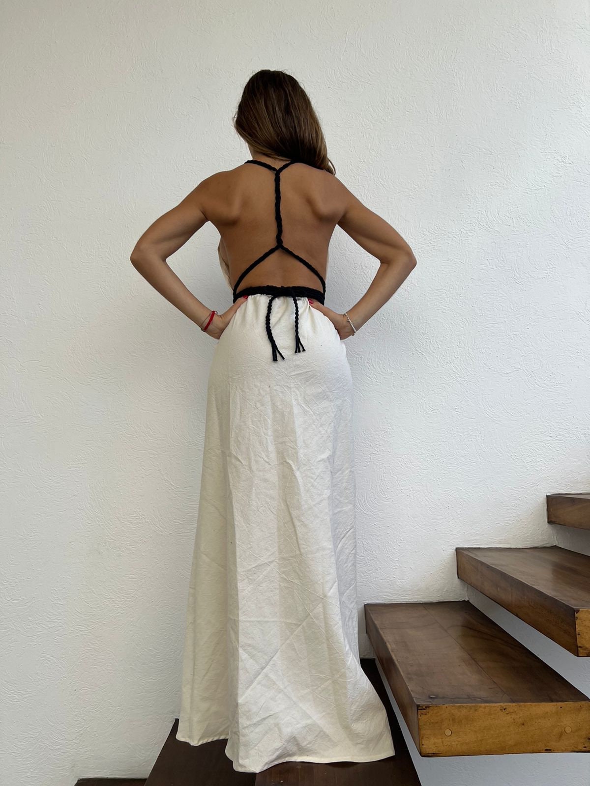 Handmade Boho Maxi Beach Dress "NAOMI", by ALLE BOHO