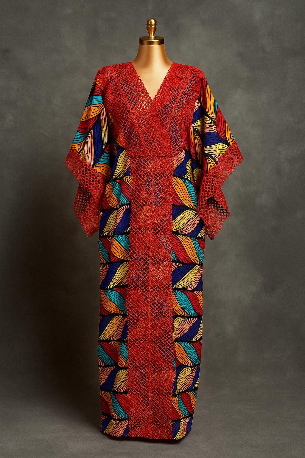 IMPERIALE Lace-Infused Ankara Luxe Kaftan Collection