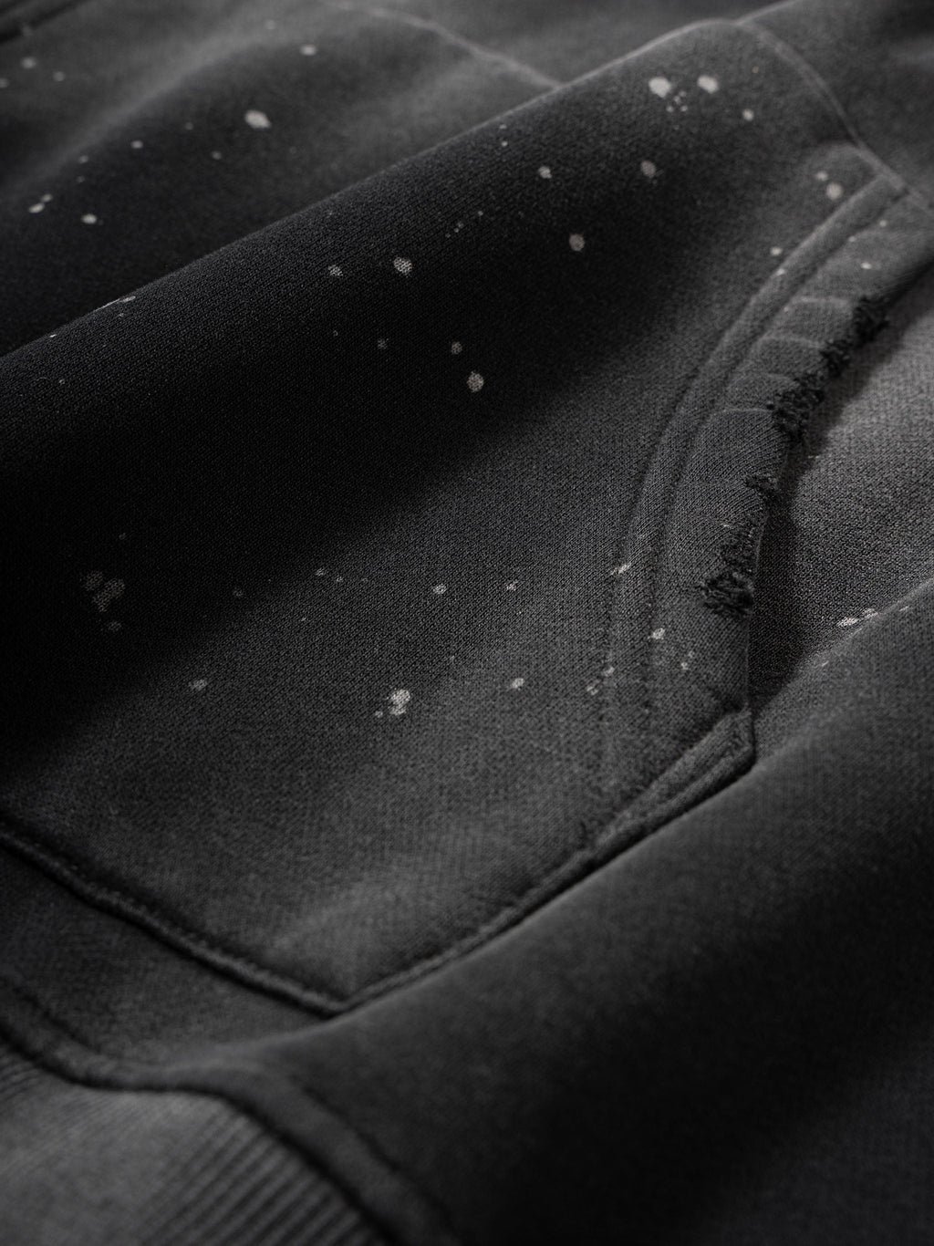 AmaruKhan Hebrews Vintage Washed Frayed Fleece Hoodie