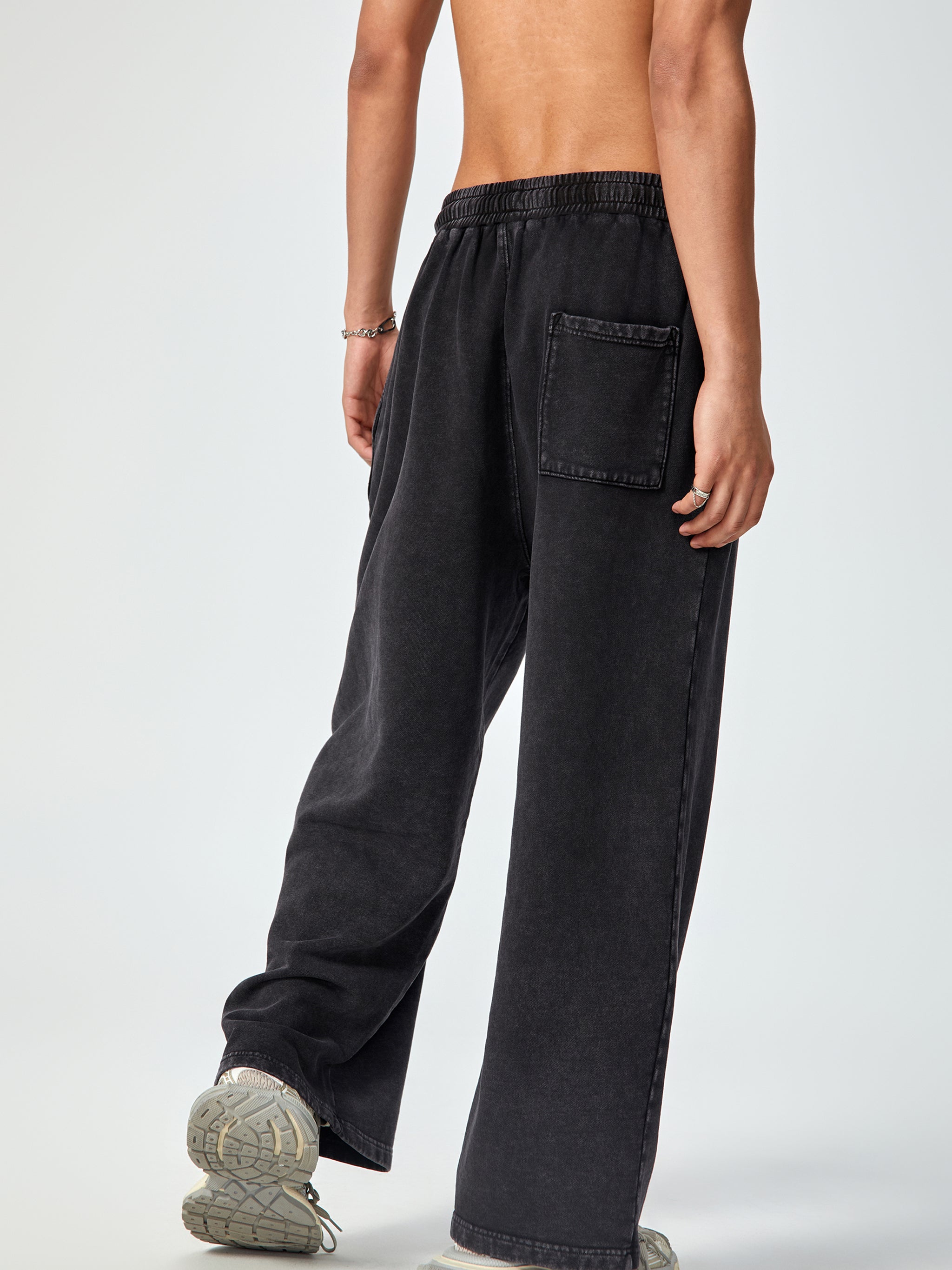 Amaru Khan Stars Acid Wash Straight Leg Pants