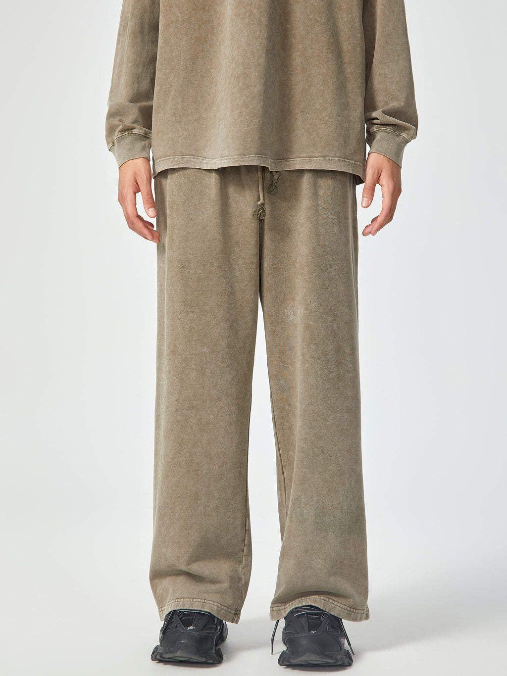 Amaru Khan Stars Acid Wash Straight Leg Pants