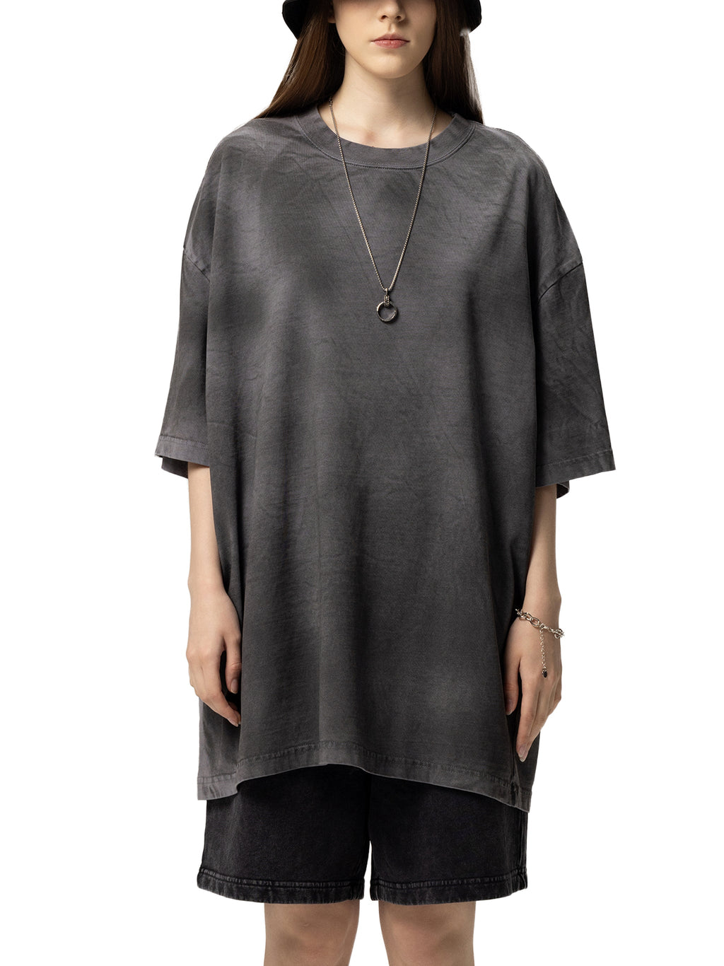 Amaru Khan Stars Dirty Washed T-shirt