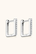 Sparkala™ Geometric Platinum-Plated 925 Sterling Silver Earrings