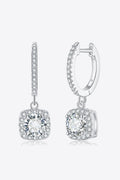 Adored Sparkala™ Huggie Drop Earrings (Platinum-Plated Fine Silver)