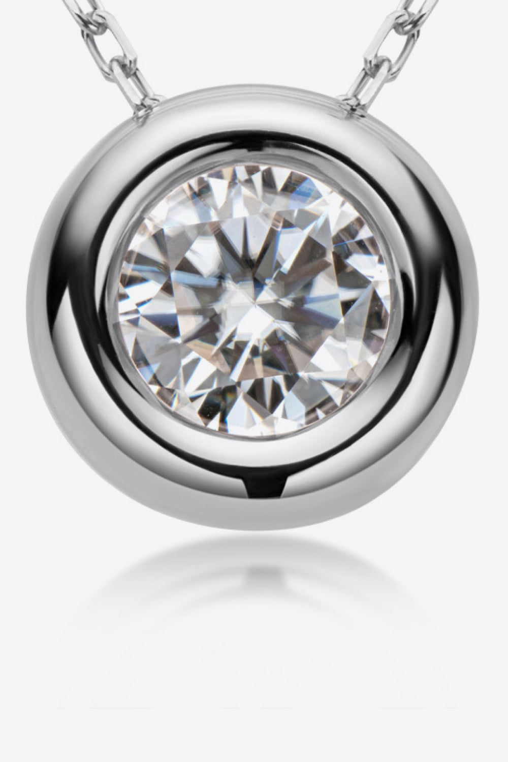Adored 1 Carat Sparkala™ Pendant 925 Sterling Silver Necklace (Platinum-Plated Fine Silver)