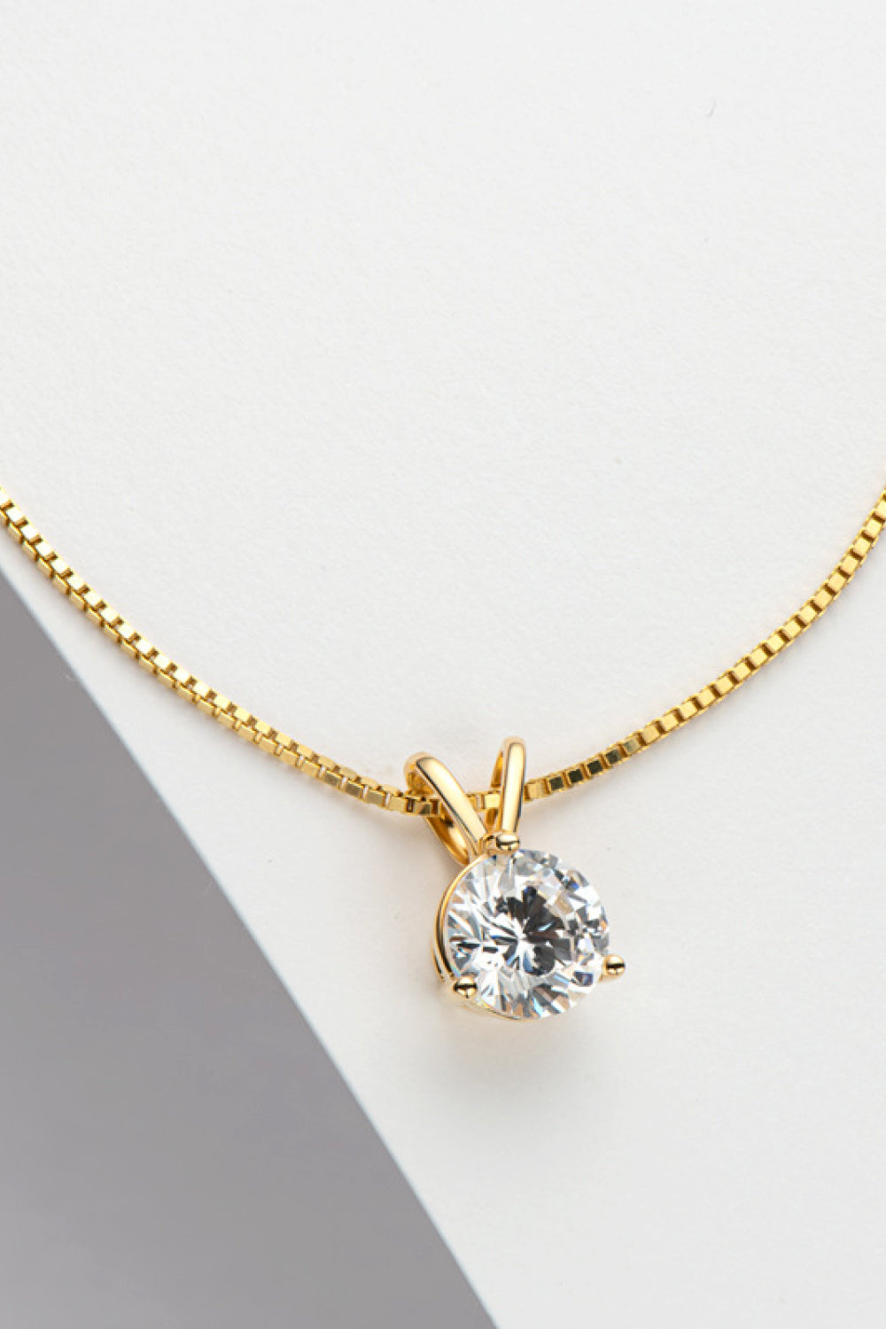 Adored Show Off 1 Carat Sparkala™ Pendant Necklace (Platinum-Plated Fine Silver)