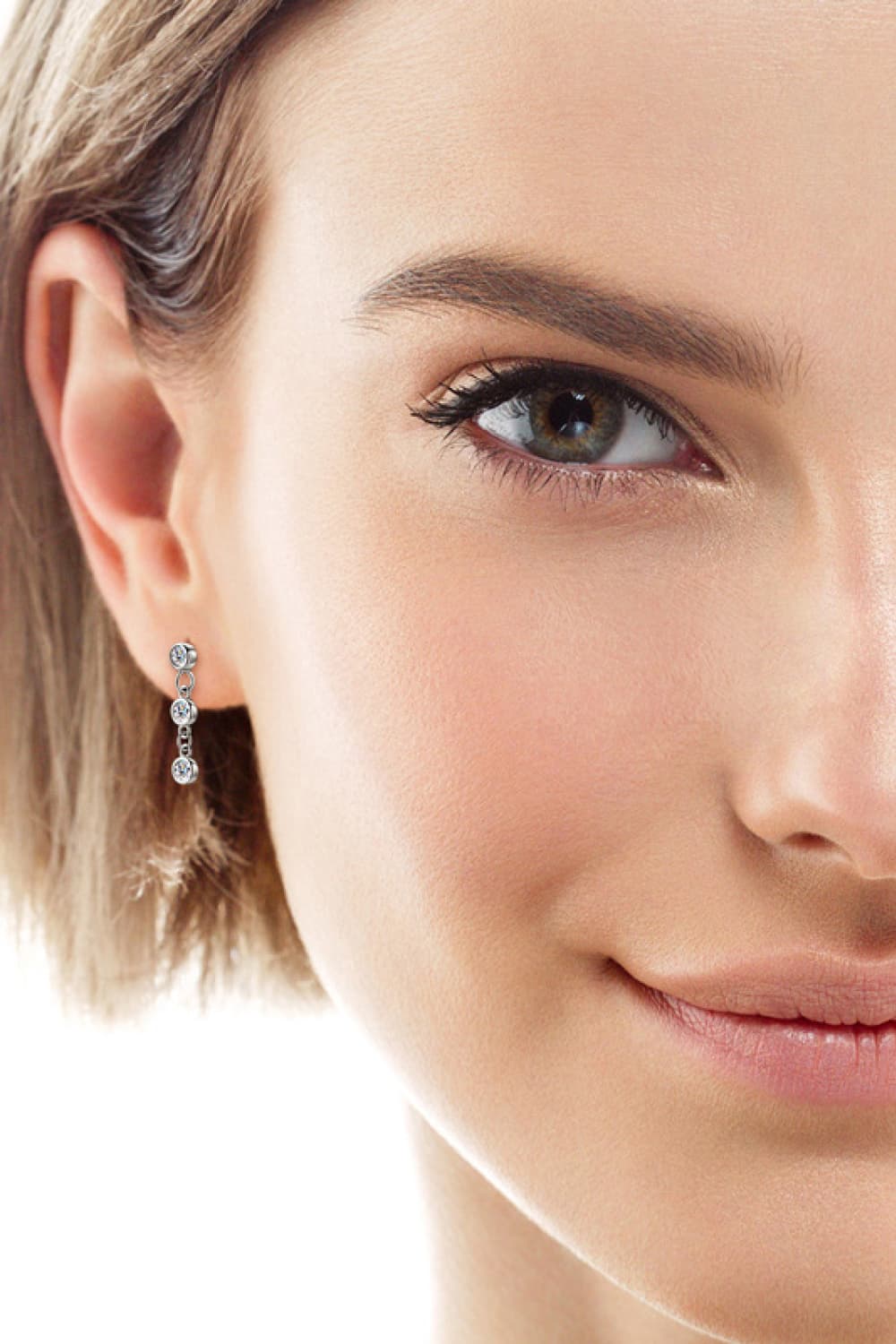 Sparkala™ Platinum-Plated 925 Sterling Silver Drop Earrings