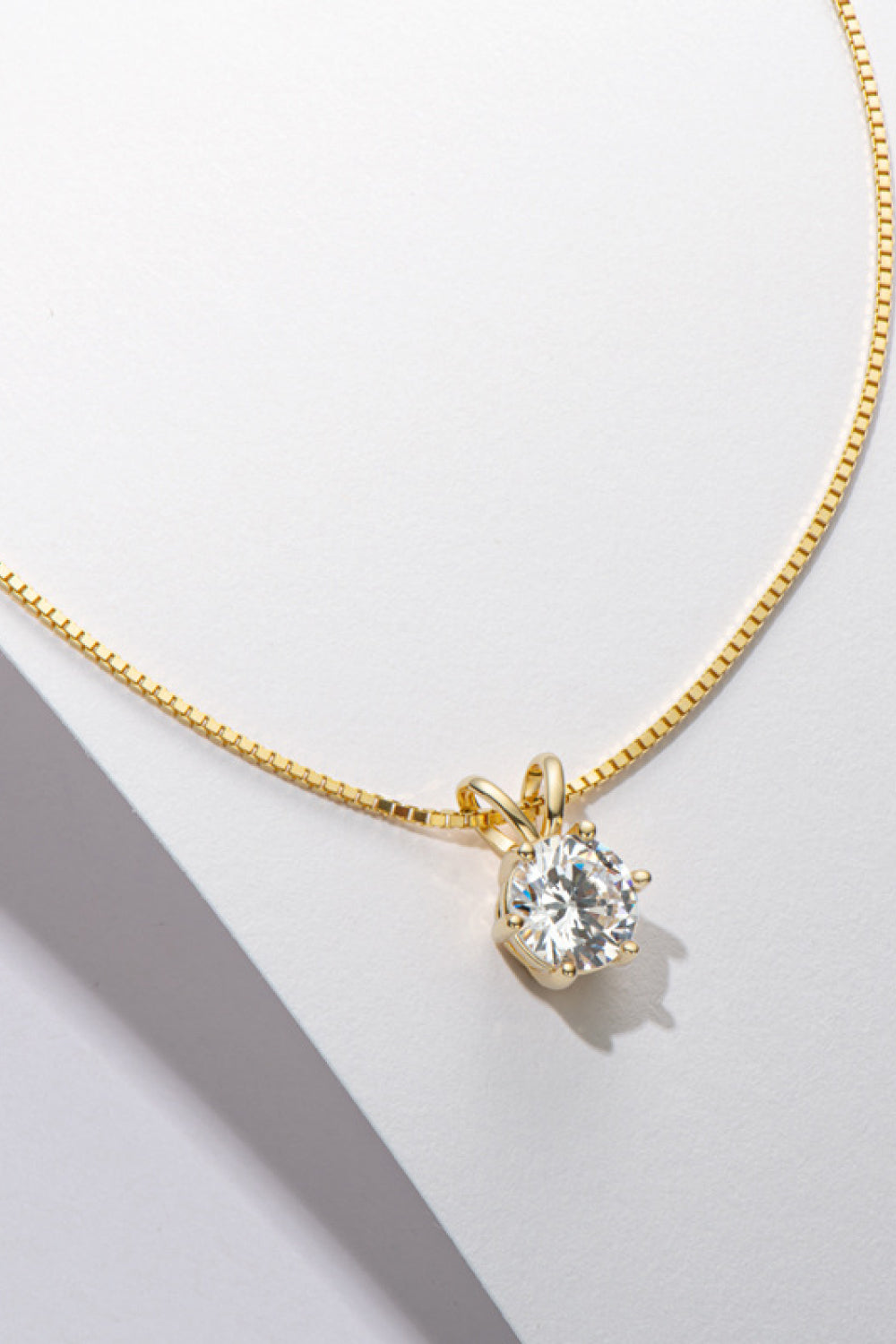 1 Carat Sparkala™ Pendant Necklace (Platinum-Plated Fine Silver)