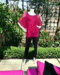Short Sleeve Layered  Flowy Tunic