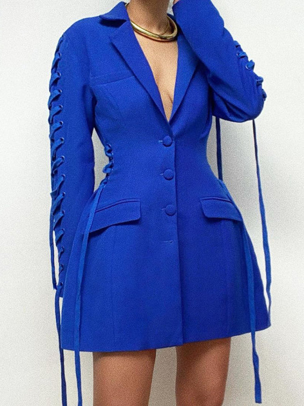 Women's Professional Blazer Jacket Long Sleeve Business Casual Outerwear