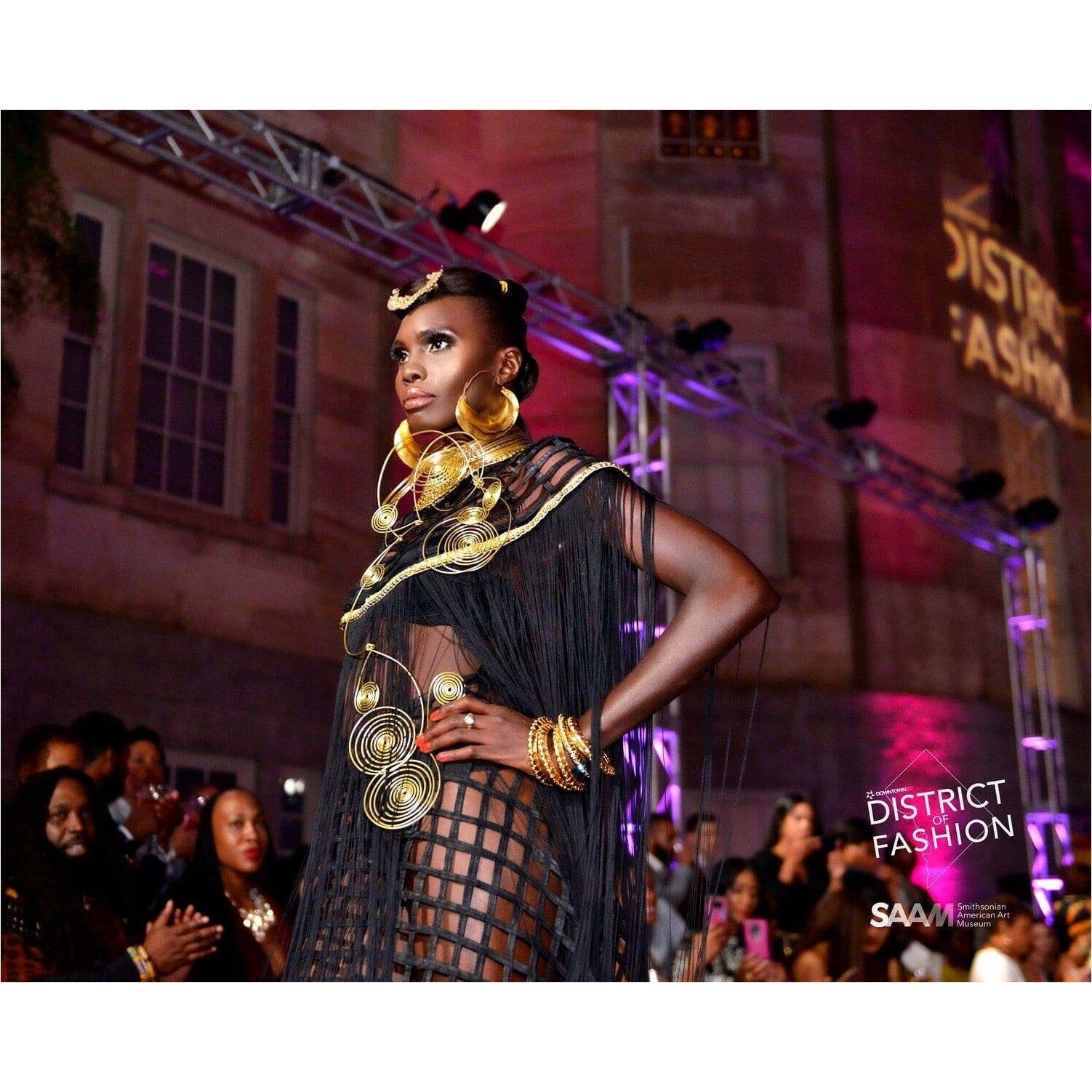 Queen Ankara Laced /Laticed Long Fringe Cape