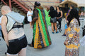 Green Brown Black Print Duster