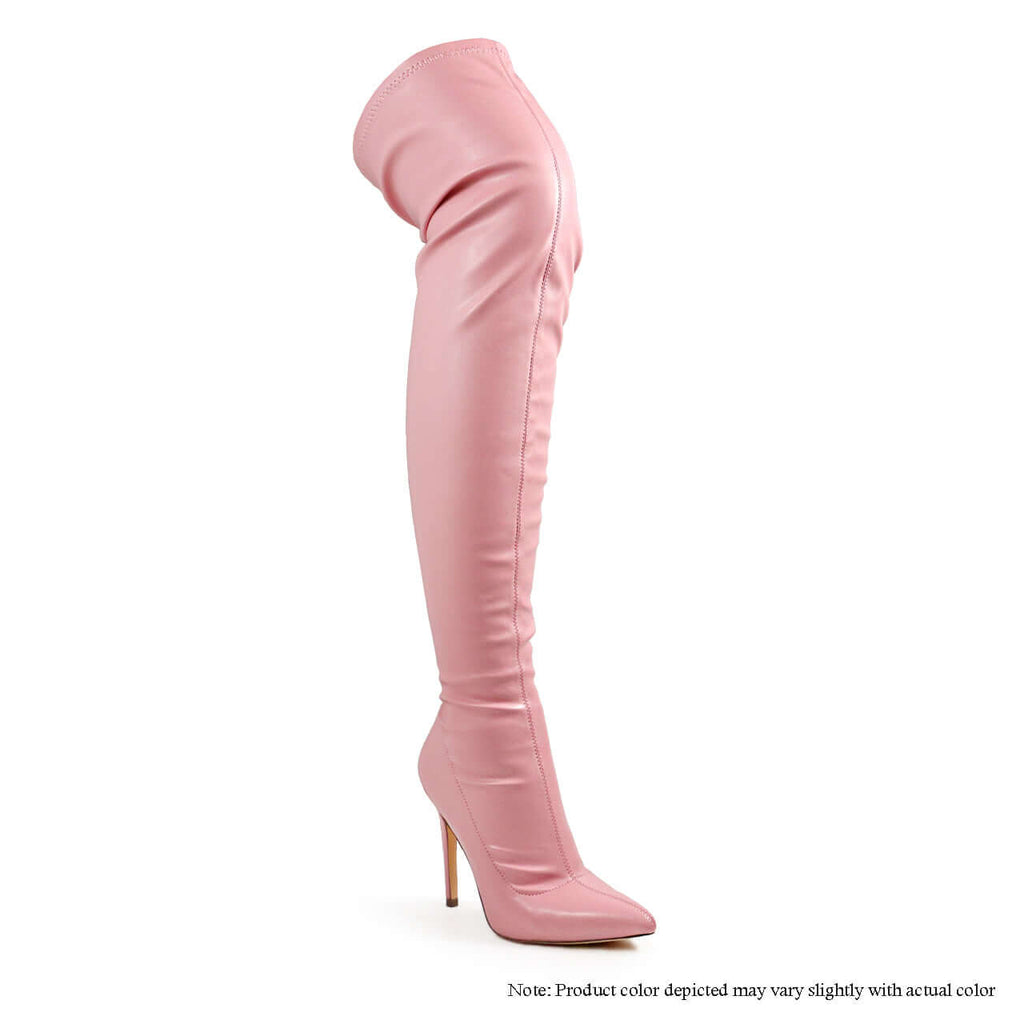 Gisele - Pink PU {Order 1/2 Size Larger}
