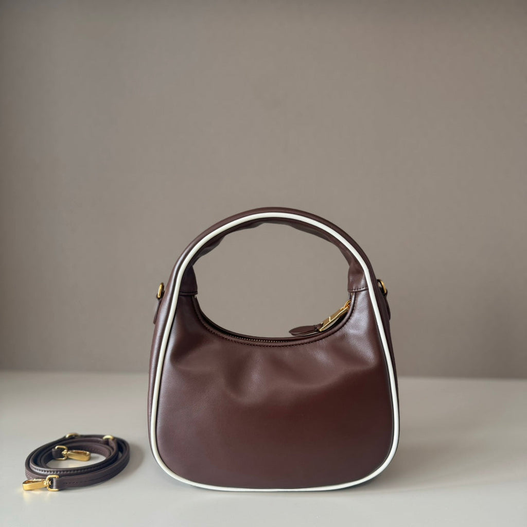 MiuMiu Wander Crescent Bag Leather