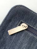 Chanel 25 Bag Navy Blue 34cm Denim Fabric 289496